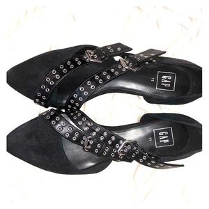 Gap moto o’dorsay flats belted NWOT